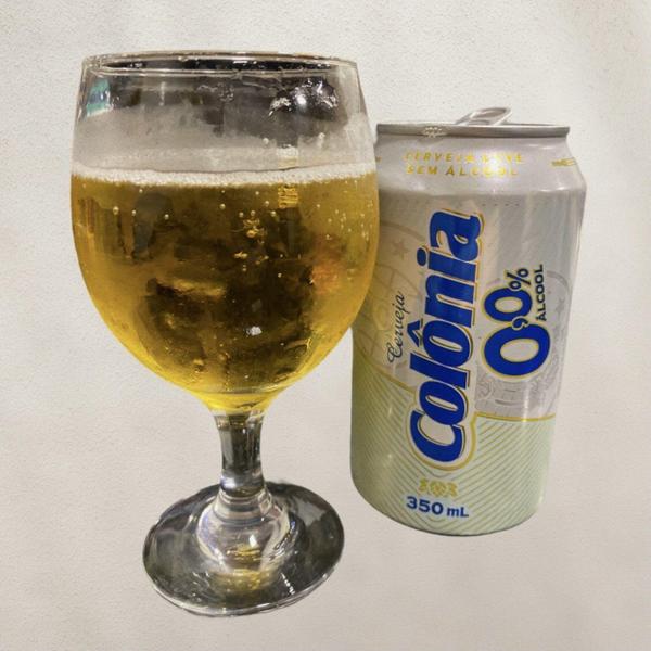 Imagem de Cerveja Sem Álcool Pilsen Colônia - Lata 350Ml - 12 Un