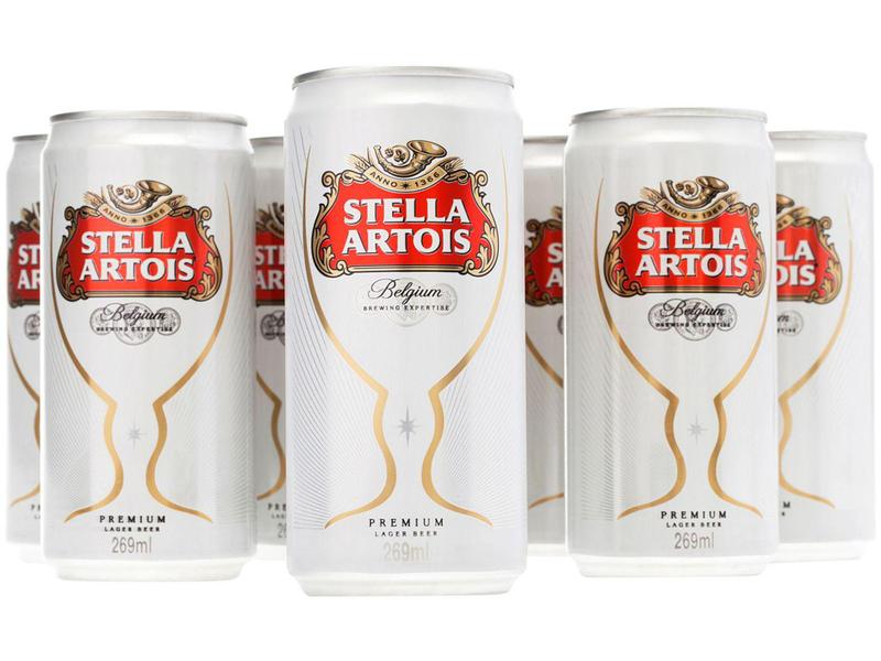 Imagem de Cerveja Stella Artois 8 Unidades Lata - 269ml