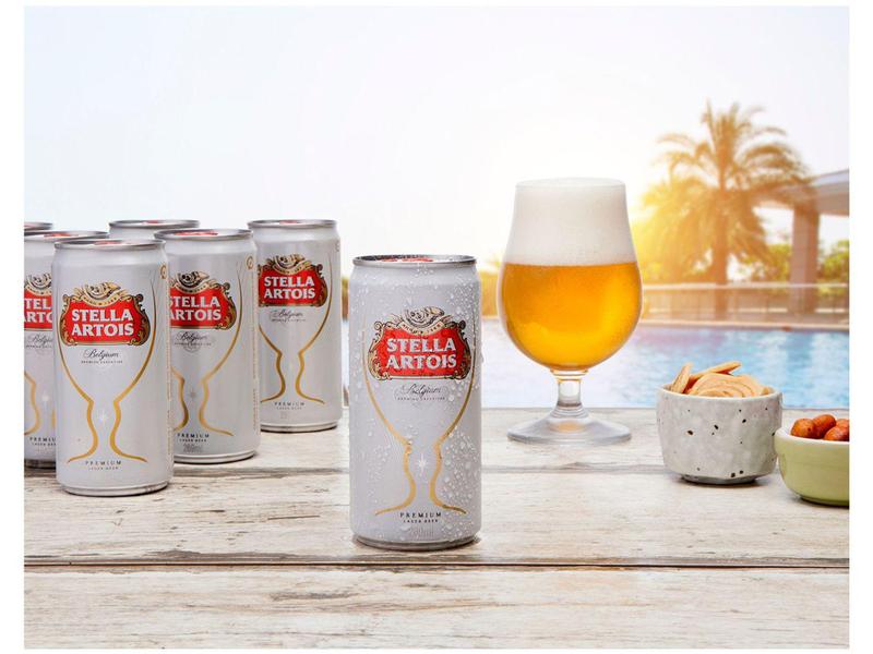 Imagem de Cerveja Stella Artois Puro Malte - Premium American Lager 8 Unidades Lata 269ml