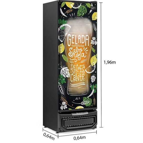 Cervejeira 445 Litros Frost Free Porta Cega GCB-50 PR Gelopar Preta 127v Imagem de Cervejeira 445 Litros Frost Free Porta Cega GCB-50 PR Gelopar Preta 127v