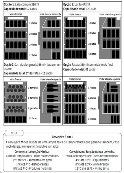 Imagem de Cervejeira + Adega 220V 96L Preto Midea BCA10P2 - Controle Total da Temperatura - Mais Facilidade Para Armazenar e Gelar Suas Bebidas!