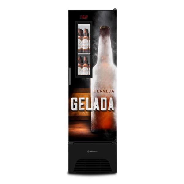 Imagem de Cervejeira Expositor Vertical Porta Sólida 287 Litros VN28FP Optima Adesivada 127v - Metalfrio