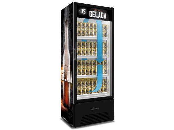 Cervejeira Expositora VN50AH Metalfrio Adesivada 576L 127V Imagem de Cervejeira Expositora VN50AH Metalfrio Adesivada 576L 127V