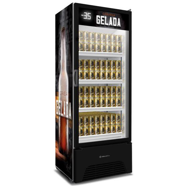 Cervejeira Expositora VN50AH Metalfrio Adesivada 576L 220V Imagem de Cervejeira Expositora VN50AH Metalfrio Adesivada 576L 220V