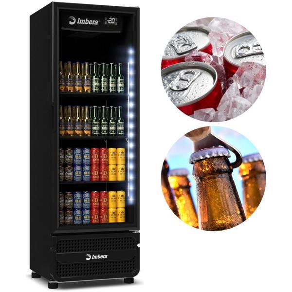 Imagem de Cervejeira Full Black Refrigerador Porta De Vidro 569 L CCV355 Com LED Imbera