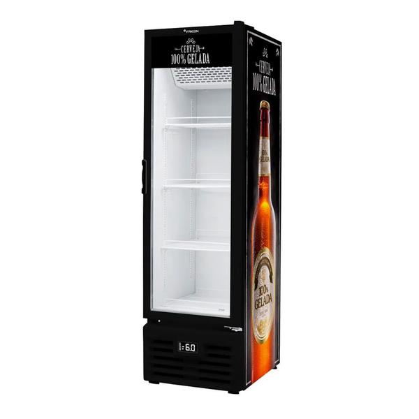 Cervejeira Porta de Vidro 284 Litros Fricon VCFC284-2V000 Preto 220V Imagem de Cervejeira Porta de Vidro 284 Litros Fricon VCFC284-2V000 Preto 220V