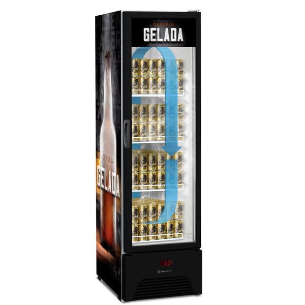 Cervejeira Porta de Vidro 324 Litros Metalfrio VN28RP Preta 220V Imagem de Cervejeira Porta de Vidro 324 Litros Metalfrio VN28RP Preta 220V