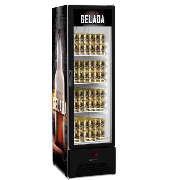 Cervejeira Porta de Vidro 324 Litros Metalfrio VN28RP Preta 220V Imagem de Cervejeira Porta de Vidro 324 Litros Metalfrio VN28RP Preta 220V
