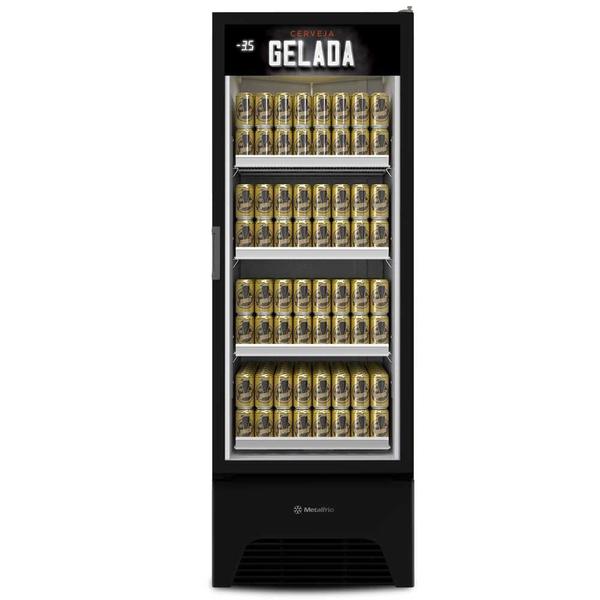 Cervejeira Porta de Vidro 572 Litros Metalfrio VN50AH Preta 220V Imagem de Cervejeira Porta de Vidro 572 Litros Metalfrio VN50AH Preta 220V