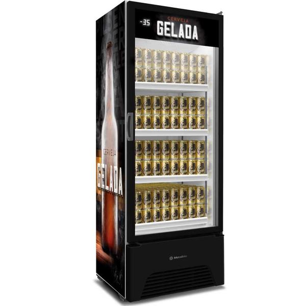 Cervejeira Porta de Vidro 572 Litros Metalfrio VN50AH Preta 220V Imagem de Cervejeira Porta de Vidro 572 Litros Metalfrio VN50AH Preta 220V