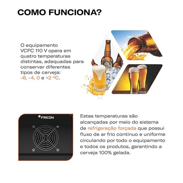 Imagem de Cervejeira Premium Beer 105L Fricon Com Conectividade VCFC110 Total Black 220v