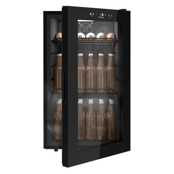 Imagem de Cervejeira Premium Beer Fricon Porta de Vidro Preto VCFC110 105 Litros 220v