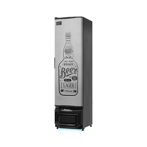 Imagem de Cervejeira Vertical Gelopar GCB-23E GW Tipo Inox 228 LT