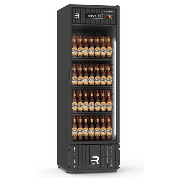 Cervejeira Visa Cooler Vcce570pvb 570L Porta Vidro Todo Preto 127V - Refrimate Imagem de Cervejeira Visa Cooler Vcce570pvb 570L Porta Vidro Todo Preto 127V - Refrimate