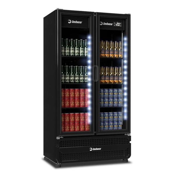 Imagem de Cervejeiro Expositor 2 Portas 810 Litros Full Black CCV480 220V - Imbera