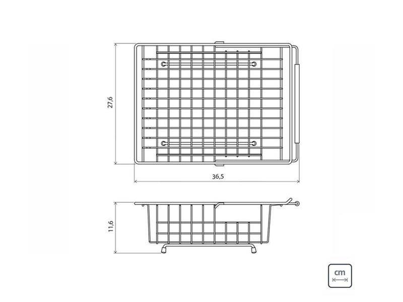 Cesta aco inox retangular regulavel tramontina Imagem de Cesta aco inox retangular regulavel tramontina