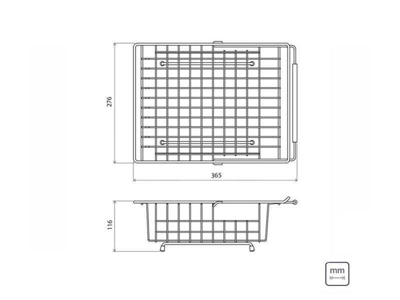 Cesta aco inox retangular regulavel tramontina Imagem de Cesta aco inox retangular regulavel tramontina