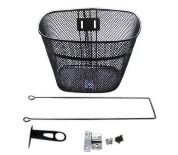 Imagem de Cesta Aramada Para Bicicleta Aro 24 a 26 Cesta Grande De Aço  Medindo   38 x 29 x 27 cm