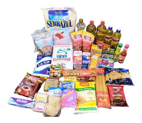 Cesta Básica Completa Grande Com Alimentos Total 40 Itens - Higipack Imagem de Cesta Básica Completa Grande Com Alimentos Total 40 Itens