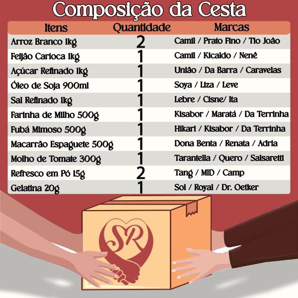 Imagem de Cesta Básica Doação - Completa Produtos Premium