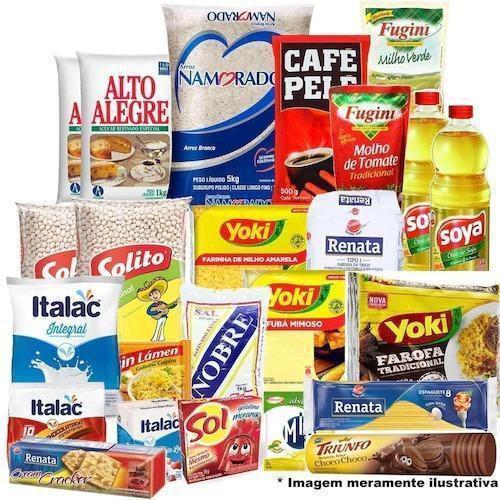 Cesta Básica Mod Padrão Jacobina Mais Completa Do Brasil Imagem de Cesta Básica Mod Padrão Jacobina Mais Completa Do Brasil
