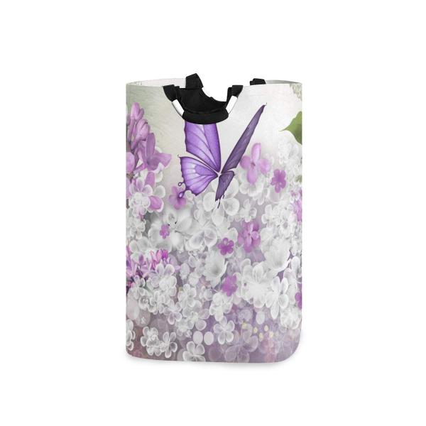 Imagem de Cesta de armazenamento senya Butterflies Flowers Purple Large