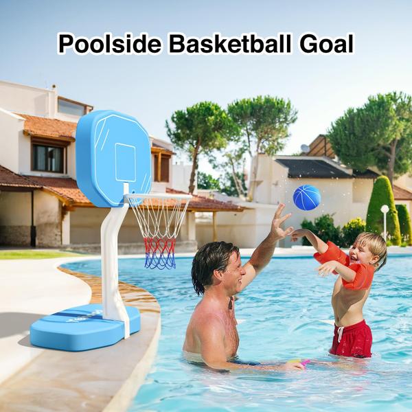 Imagem de Cesta de basquete de piscina e voleibol de piscina Net Yohood 2 em 1