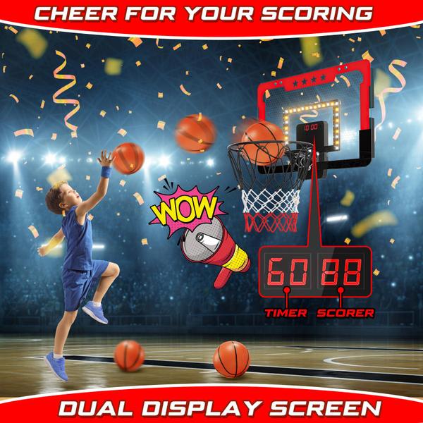 Cesta de basquete de salão Kroyedfuw West Red com placar Imagem de Cesta de basquete de salão Kroyedfuw West Red com placar