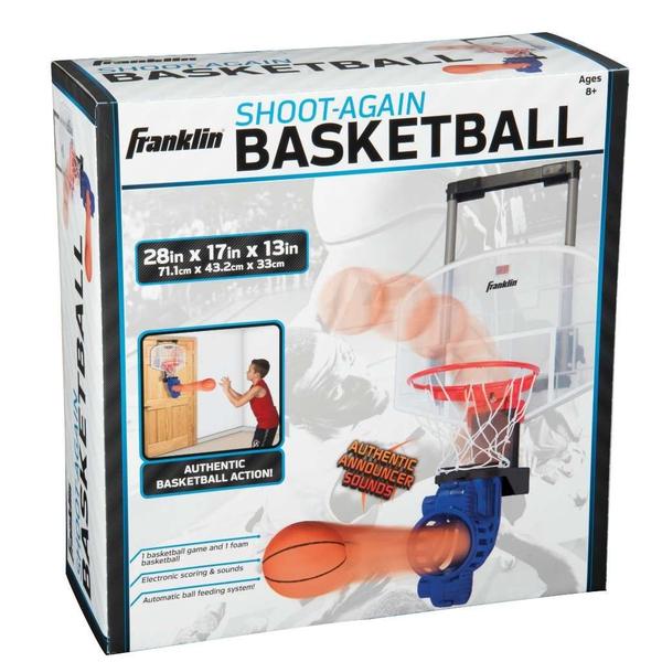 Imagem de Cesta de basquete Franklin Sports Over The Door com retorno de bola