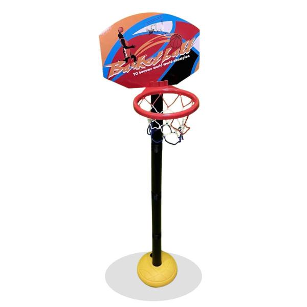 Cesta de Basquete Infantil Ajustável c/ bola - HK Brinquedos Imagem de Cesta de Basquete Infantil Ajustável c/ bola - HK Brinquedos