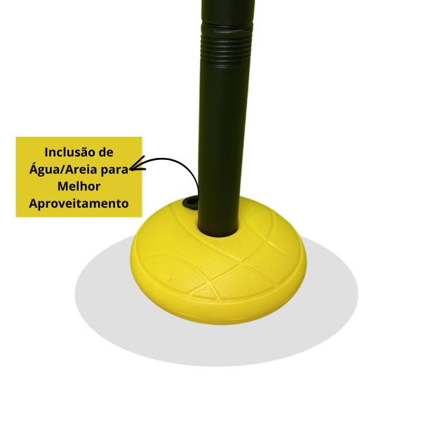 Cesta de Basquete Infantil Ajustável c/ bola - HK Brinquedos Imagem de Cesta de Basquete Infantil Ajustável c/ bola - HK Brinquedos