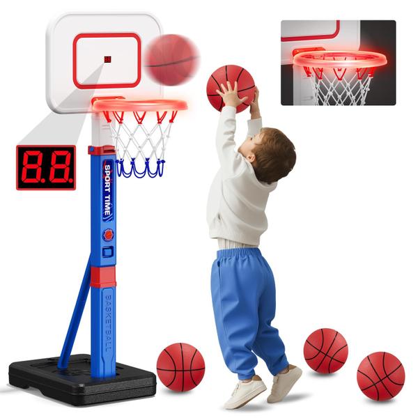 Imagem de Cesta de Basquete Infantil HYES com Borda LED de 55cm