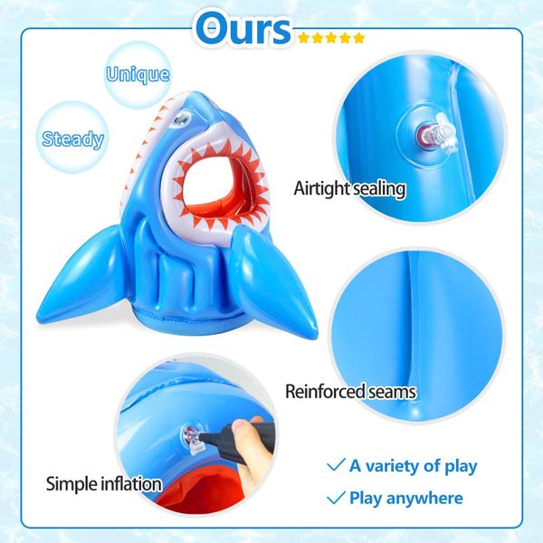 Imagem de Cesta de basquete inflável Ynanimery Shark Toys