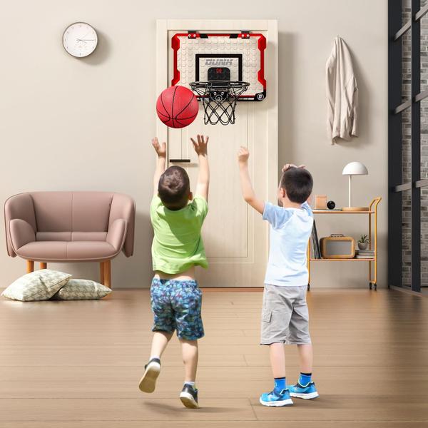 Imagem de Cesta de basquete TEMI Indoor com placar eletrônico e 4 bolas