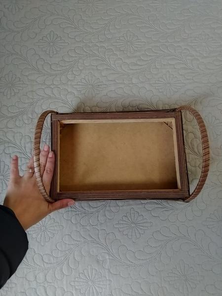 Cesta de café da manhã com alça artesanal rustica decorativa 30 cm marrom café - NA - Decoração Rústica Imagem de Cesta de café da manhã com alça artesanal rustica decorativa 30 cm marrom café