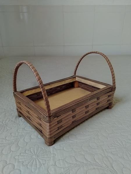 Cesta de café da manhã com alça artesanal rustica decorativa 30 cm marrom café - NA - Decoração Rústica Imagem de Cesta de café da manhã com alça artesanal rustica decorativa 30 cm marrom café