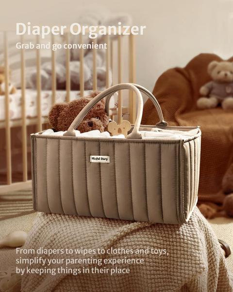 Imagem de Cesta de fraldas Blissful Diary Baby Mocha Brown