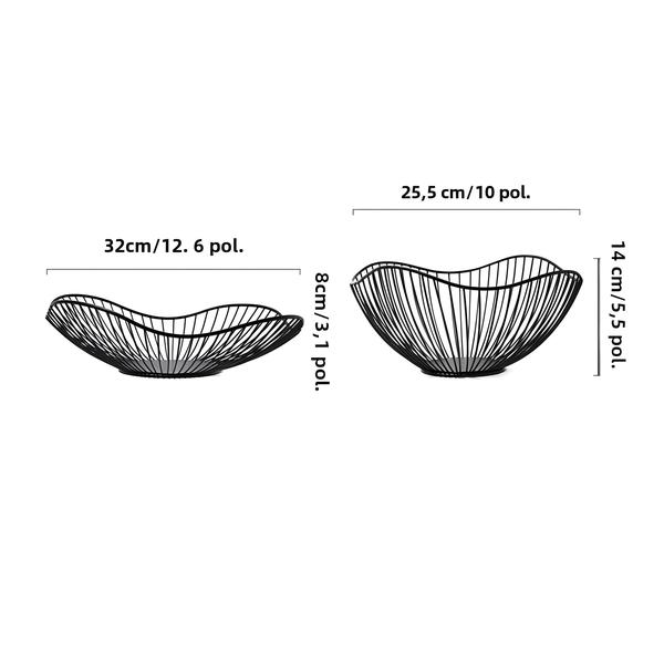 Imagem de Cesta de Frutas de Metal Estilo Nórdico - Tigela de Armazenamento Durável