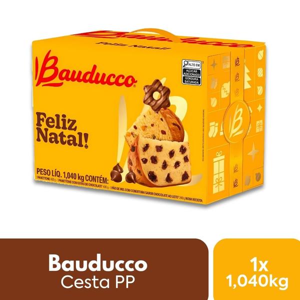 Imagem de Cesta de Natal Bauducco PP com 3 Itens -1040g