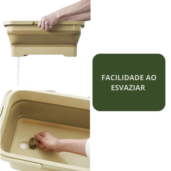 Imagem de Cesta De Piquenique Com Alças Portátil Camping E Viagens