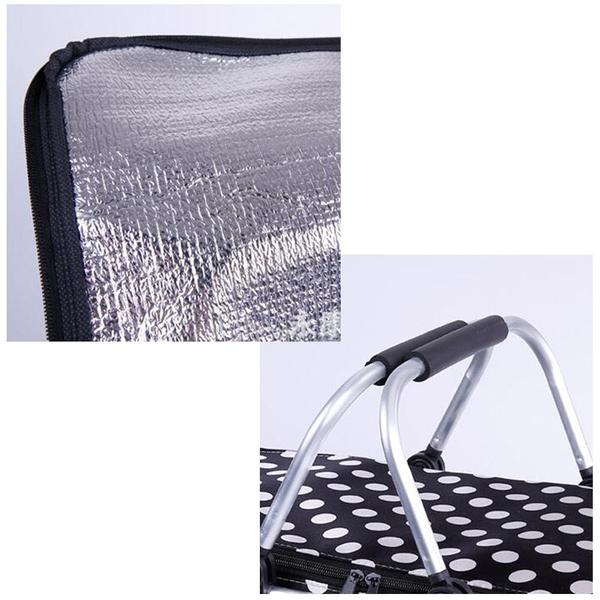 Imagem de Cesta de piquenique Wokex Polka Dot Isolador de Calor 46x28x23