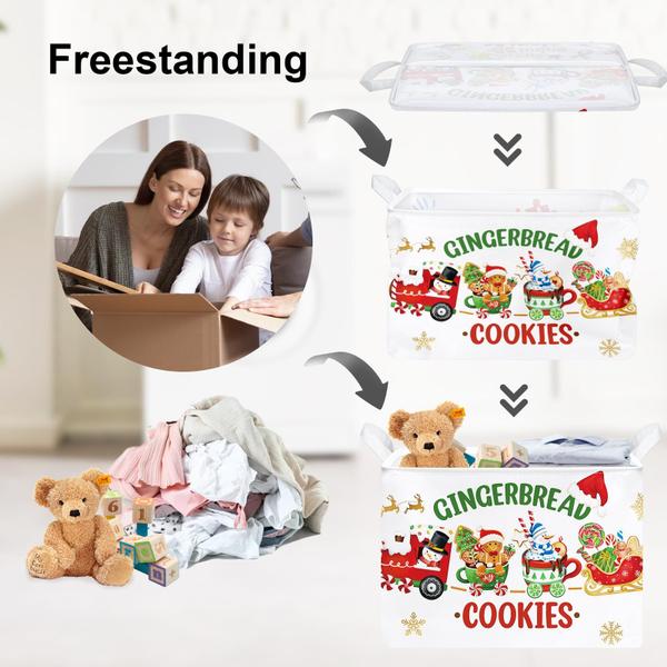 Imagem de Cesta de presentes Clastyle Large Cookie Gingerbread Christmas