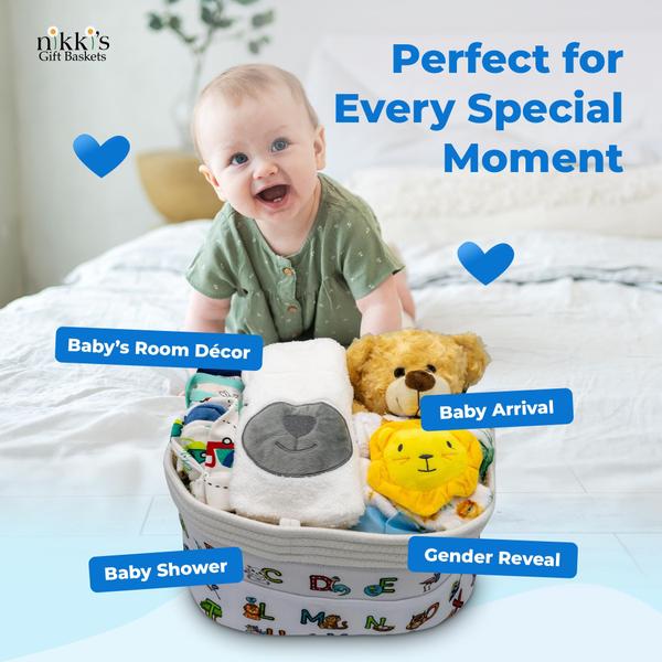 Imagem de Cesta de presentes para bebês Nikki's Gift Baskets Joyful Arrival Boy