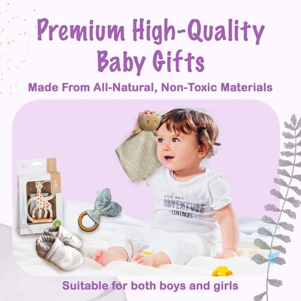 Imagem de Cesta de presentes The Wrapped Company New Parents, 10 unidades premium