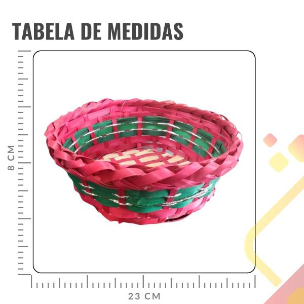 Imagem de Cesta de Vime Natal Médio - 17cm x 9cm