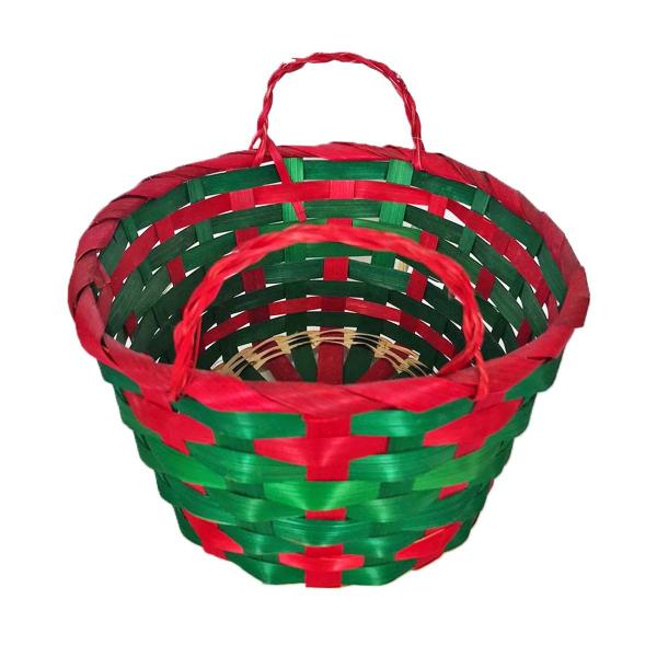 Cesta de Vime Natal Médio - 20cm x 14cm x 11cm - Wincy Natal Imagem de Cesta de Vime Natal Médio - 20cm x 14cm x 11cm