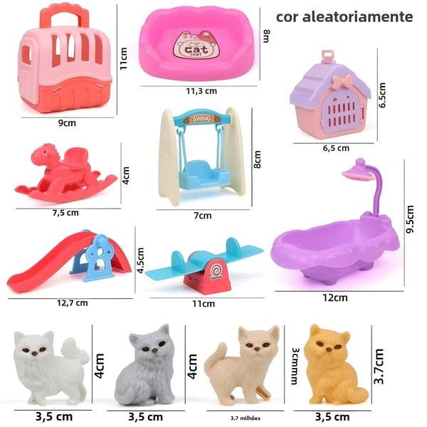 Imagem de Cesta Fofa para Animais de Estimação com Brinquedos - Cor Sortida