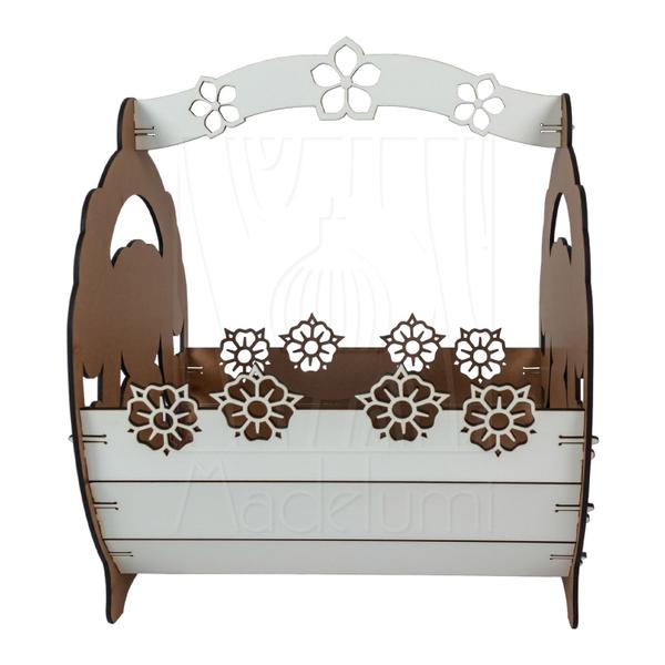 Cesta G Páscoa Mdf Branco Ifood Presente Chocolate Ovo - Madelumi Imagem de Cesta G Páscoa Mdf Branco Ifood Presente Chocolate Ovo