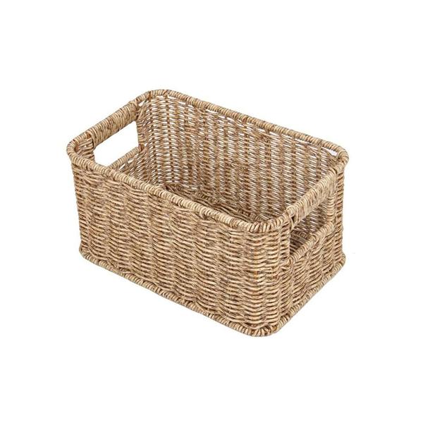 Imagem de Cesta organizadora Hudson Rattan 27,5x18x14cm 5 litros