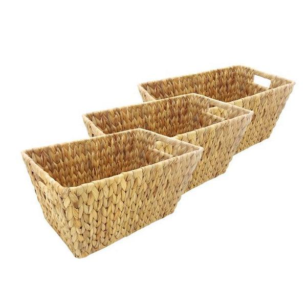 Imagem de Cesta organizadora retangular seagrass natural 30cm